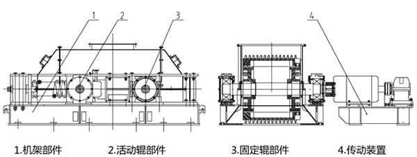 齒輥粉碎機結構圖